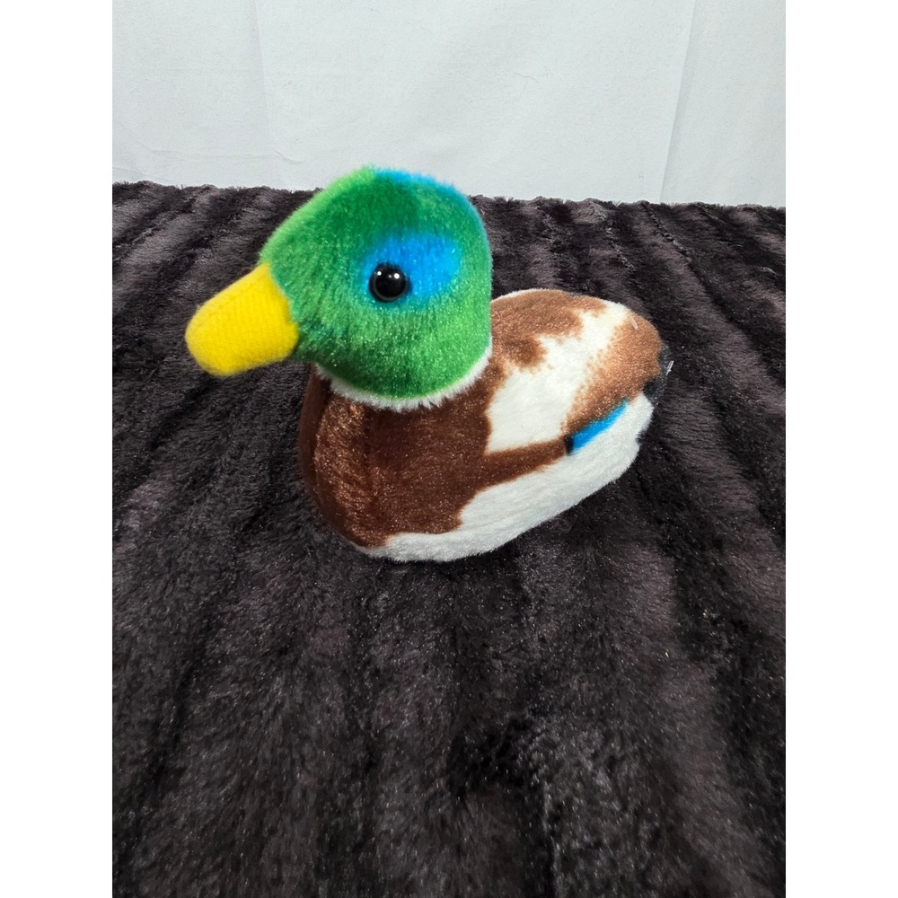 Wild Republic Audubon Birds Mallard Duck Plush Stuffed Animal with Sound 6 inch